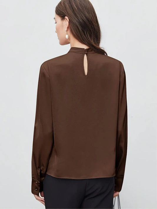 Asymmetric Hem Blouse Tianya Fashion