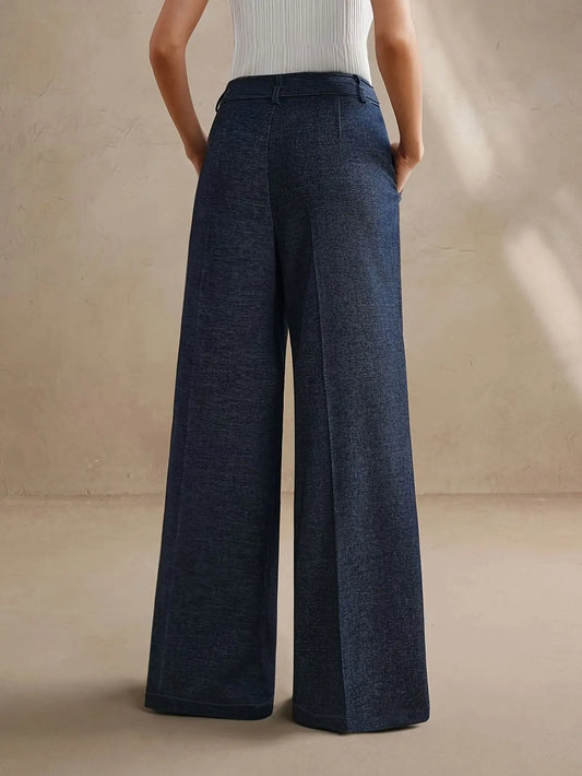 Wide Leg Pants with Adjustable Belt Tianya Fashion
