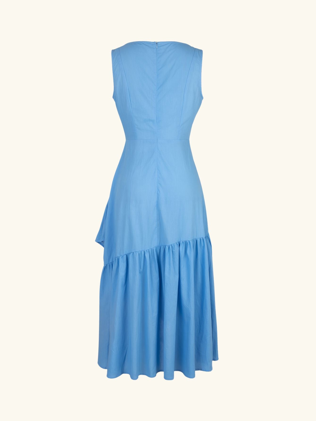 Sleeveless Dress with Irregular Waist Tianya Fashion